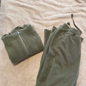 Roxy Olive Green Sweatshirt & Hoodie Set